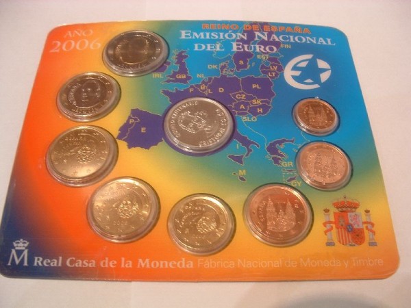 (afbeelding voor) BU set Spanje 2006 Columbus
